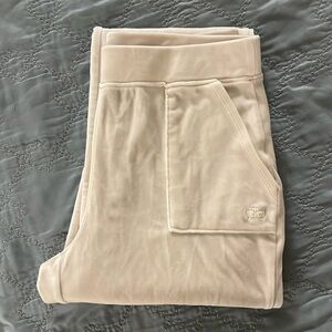 Juicy Cream Velour Tracksuit Pants